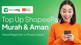 TopUpSaldo menawarkan Layanan Top up ShopeePay, DANA, GoPay, OVO, serta LinkAja dengan harga murah, proses cepat, dan pembayaran aman. (Dok. Topupsaldo.com )